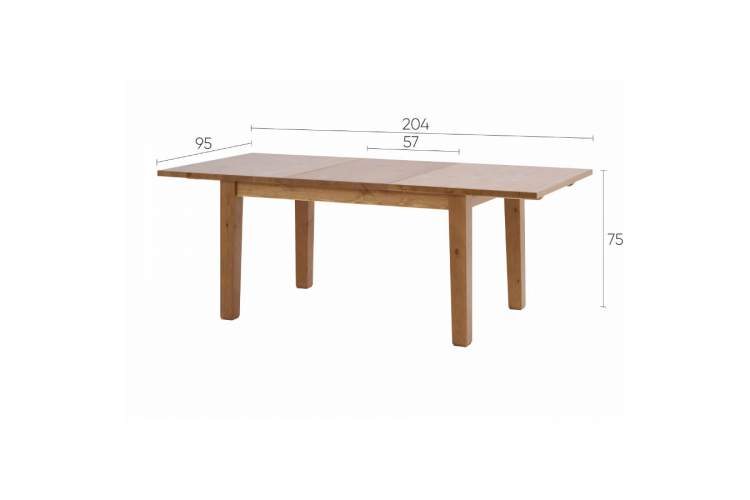 Раздвижной стол ШАНЬ 147/204x95-20