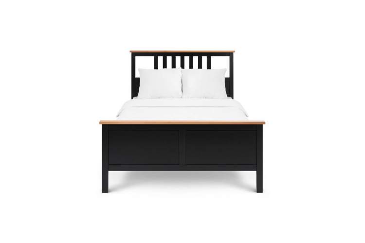 Кровать КЫМОР 140x200 Черный/Светло-коричневый-1