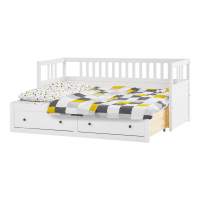 Кровать-кушетка КЫМОР с выдвижением 80x200 Белый