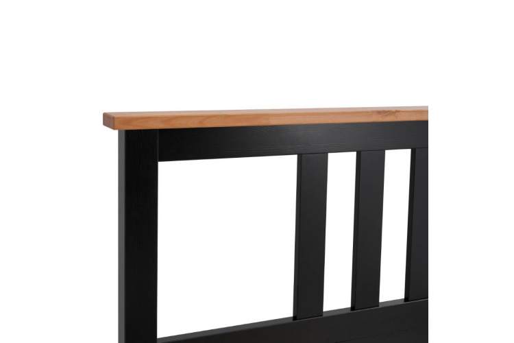 Кровать КЫМОР 140x200 Черный/Светло-коричневый-9