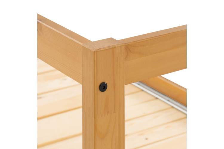 Кровать-кушетка КЫМОР с выдвижением 80x200 Светло-коричневый-12