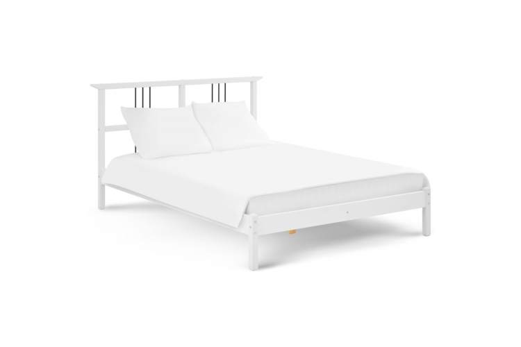 Кровать ВОЙВЫВ 140x200 Белый