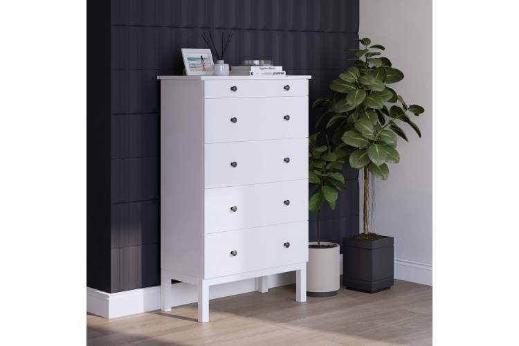 Комод ТИРАНА 5 ящиков 79 Белый-3