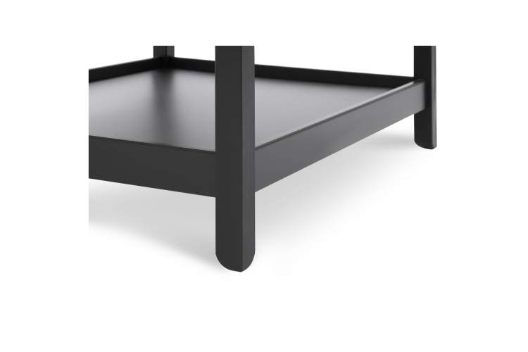 Журнальный стол КОДЗУВ 100x75 Черный/Светло-коричневый-8