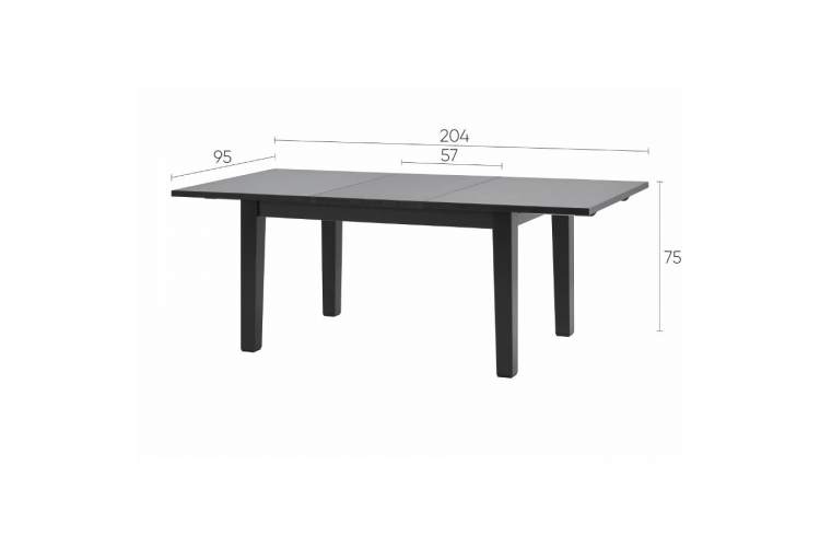 Раздвижной стол ШАНЬ 147/204x95-20