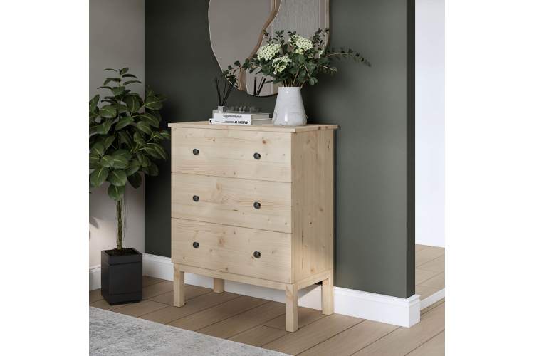 Комод ТИРАНА 3 ящика Без отделки-2