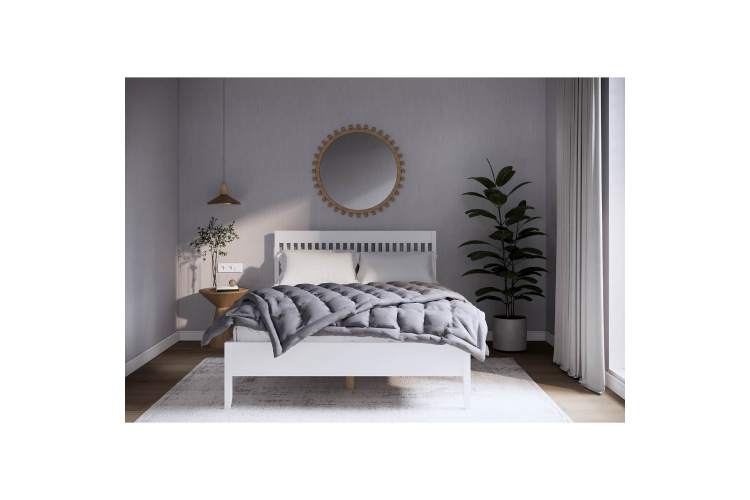 Кровать ИЛЕКСА 140х200 Белый-3