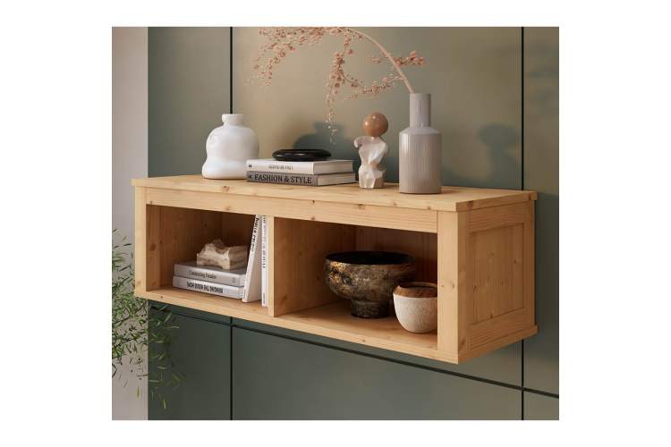 Полка навесная КЫМОР 124 Светло-коричневый-3