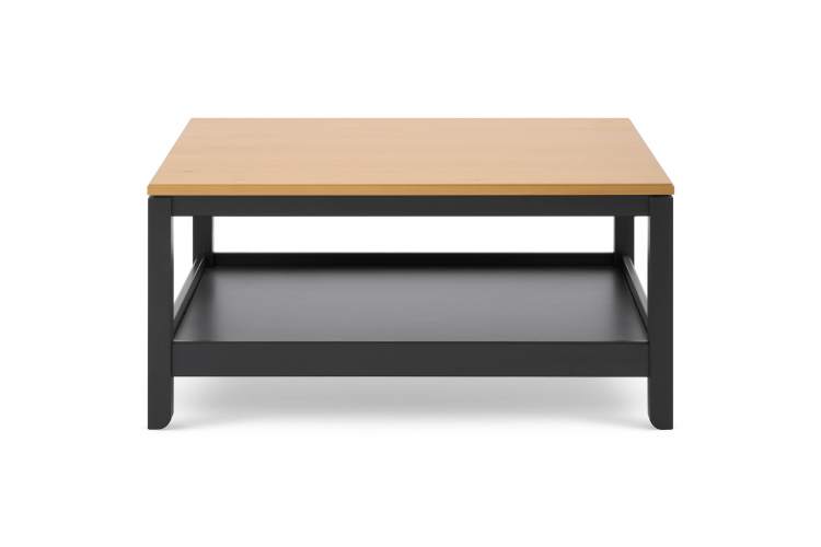 Журнальный стол КОДЗУВ 100x75 Черный/Светло-коричневый-5