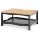 Журнальный стол КОДЗУВ 100x75 Черный/Светло-коричневый