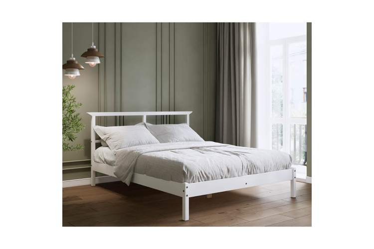 Кровать ВОЙВЫВ 140x200 Белый-3