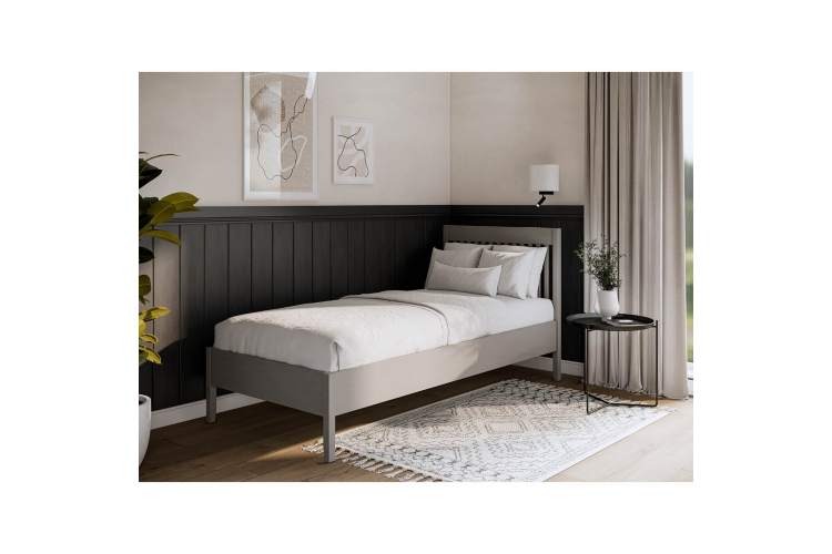 Кровать ИЛЕКСА 90х200 Серый-3