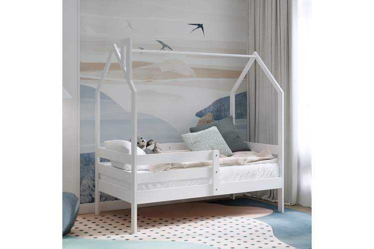 Кровать-домик детская ОШ 80х160 Белый-3