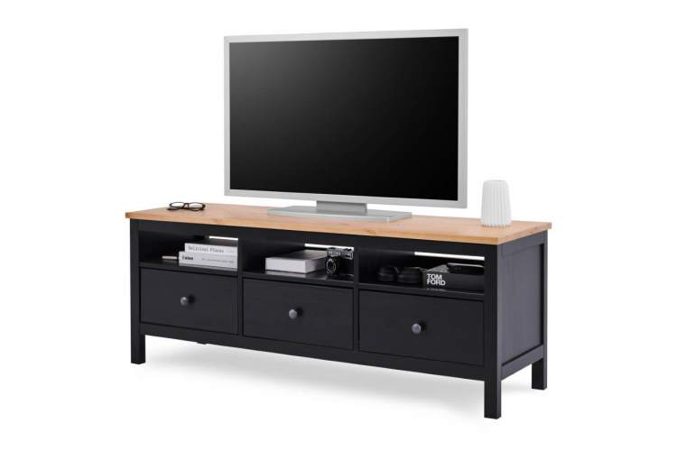 ТВ-тумба КЫМОР 148 Черный/Светло-коричневый