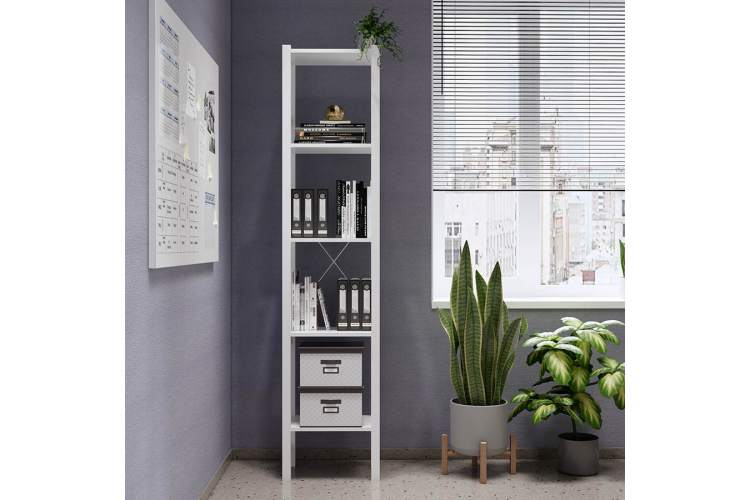 Этажерка УДОРА 5 полок 49х210х30 Белый-3