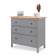 Комод КЫМОР 3 ящика Серый/Светло-коричневый