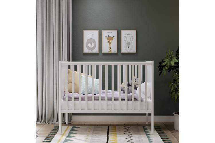 Кровать детская КОЧ 60х120 Белый-2