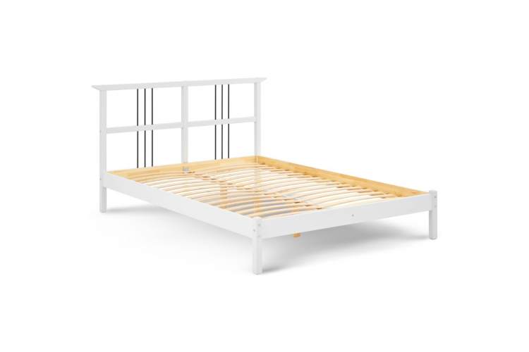 Кровать ВОЙВЫВ 140x200 Белый-5