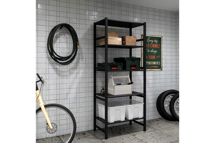 Этажерка УДОРА 5 полок 89х210х50 Черный-2