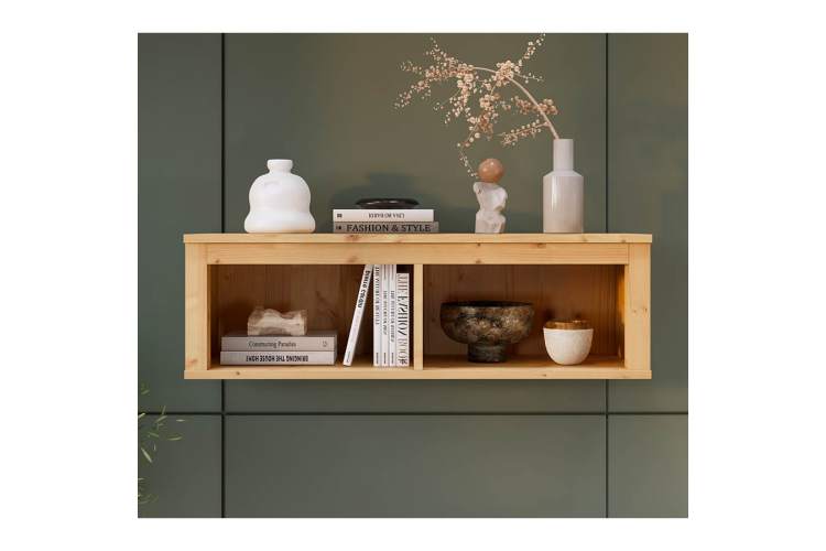 Полка навесная КЫМОР 124 Светло-коричневый-2