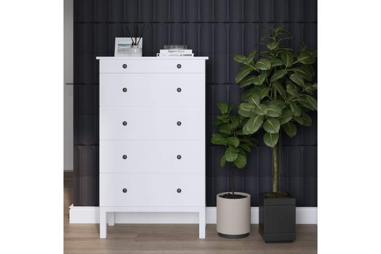 Комод ТИРАНА 5 ящиков 79 Белый-2