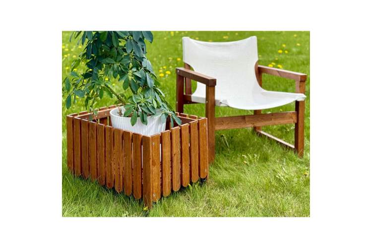 Кашпо-трансформер ВЫЛЬГОРТ Темно-коричневый-3