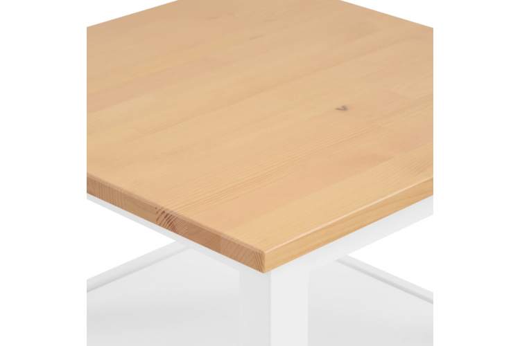 Журнальный стол КЫМОР 55х55 Белый/Светло-коричневый-7
