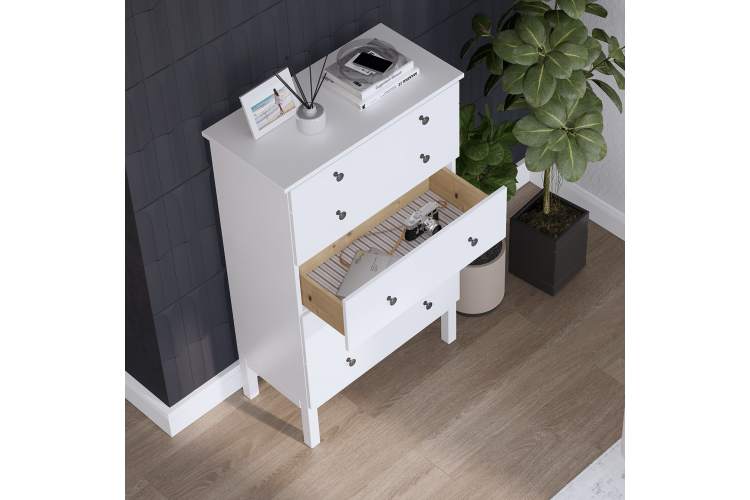 Комод ТИРАНА 5 ящиков 79 Белый-4