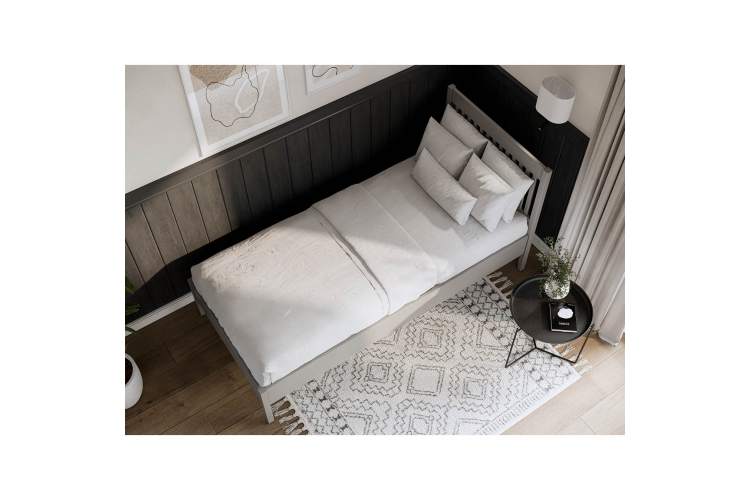 Кровать ИЛЕКСА 90х200 Серый-4