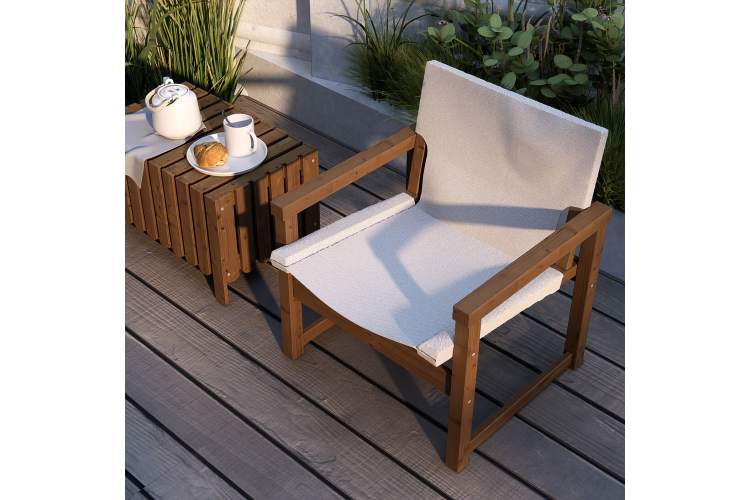 Кресло ВЫЛЬГОРТ Темно-коричневый-5