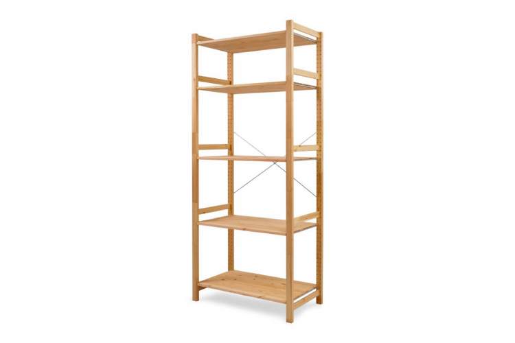 Этажерка УДОРА 5 полок 89х210х50 Светло-коричневый-4