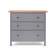 Комод КЫМОР 3 ящика Серый/Светло-коричневый