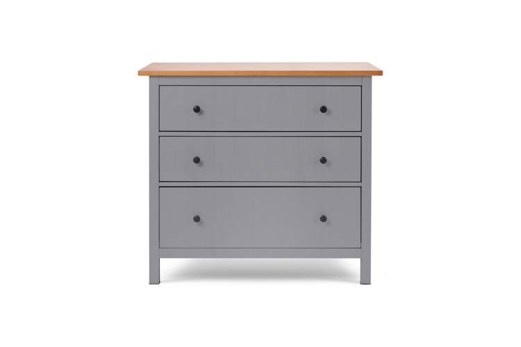Комод КЫМОР 3 ящика Серый/Светло-коричневый-3