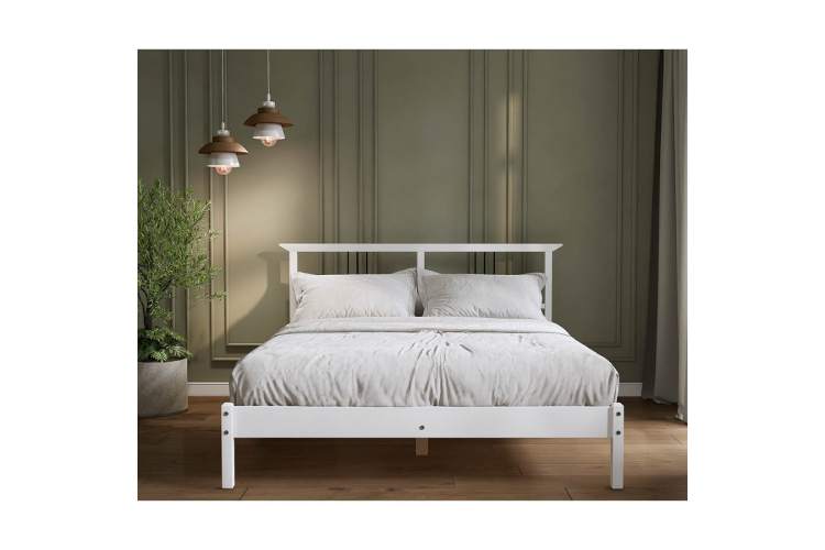 Кровать ВОЙВЫВ 140x200 Белый-2