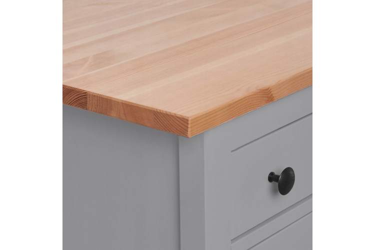 Комод КЫМОР 6 ящиков Серый/Светло-коричневый-10