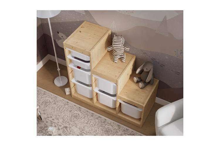 Каркас стеллажа СЫНОД 94х91х44 Без отделки-4