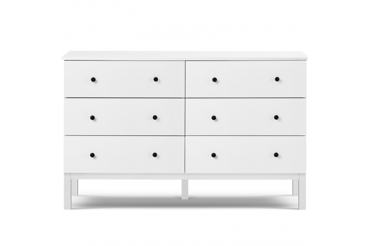 Комод ТИРАНА 6 ящиков Белый-6