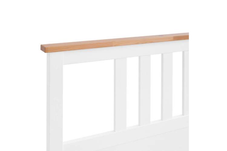 Кровать КЫМОР 180x200 Белый/Светло-коричневый-9