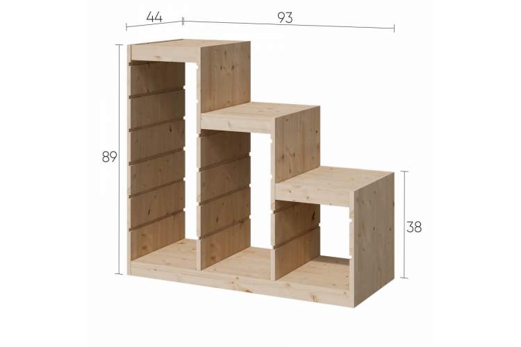 Каркас стеллажа СЫНОД 94х91х44 Без отделки-7