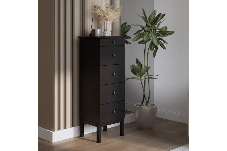 Комод ТИРАНА 5 ящиков 48 Черный-3