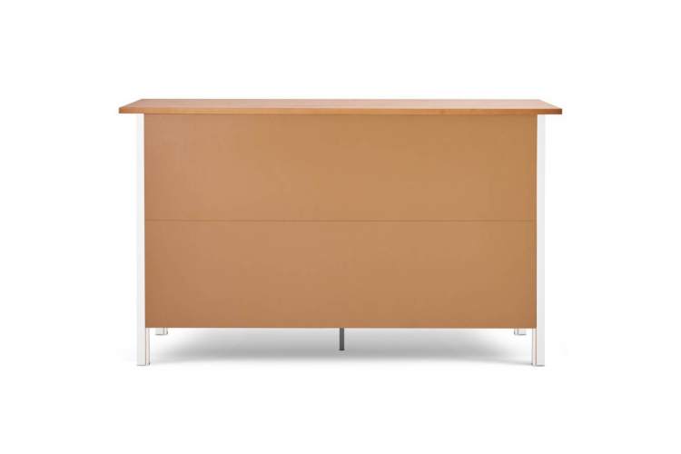 Комод КЫМОР 8 ящиков Белый/Светло-коричневый-12