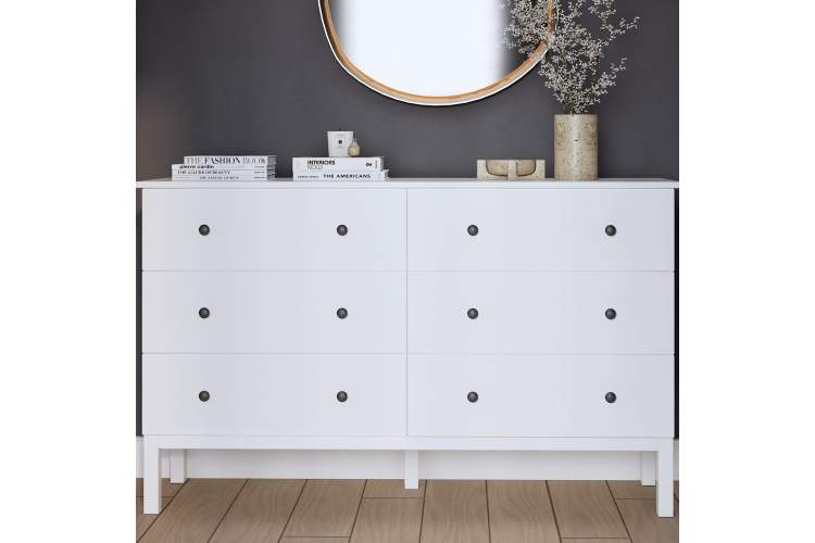 Комод ТИРАНА 6 ящиков Белый-2