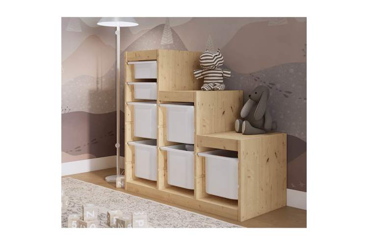 Каркас стеллажа СЫНОД 94х91х44 Без отделки-3