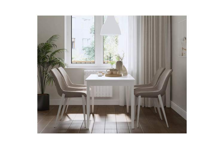 Стол обеденный ЛЫМ 118x74 Белый-3