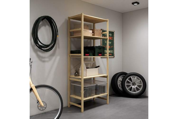 Этажерка УДОРА 5 полок 89х210х50 Без отделки-3