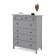 Комод КЫМОР 6 ящиков Серый