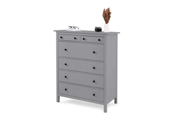 Комод КЫМОР 6 ящиков Серый