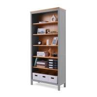 Стеллаж КЫМОР 90 Серый/Светло-коричневый