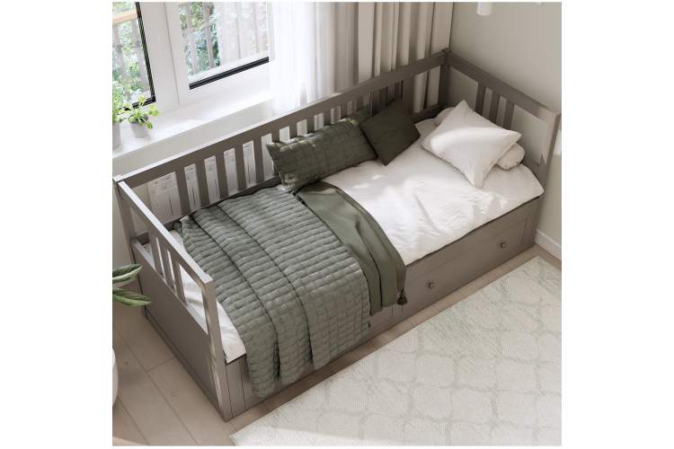 Кровать-кушетка КЫМОР с выдвижением 80x200 Серый-3