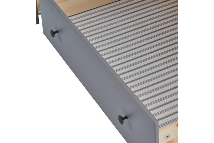 Кровать-кушетка КЫМОР с выдвижением 80x200 Серый-12